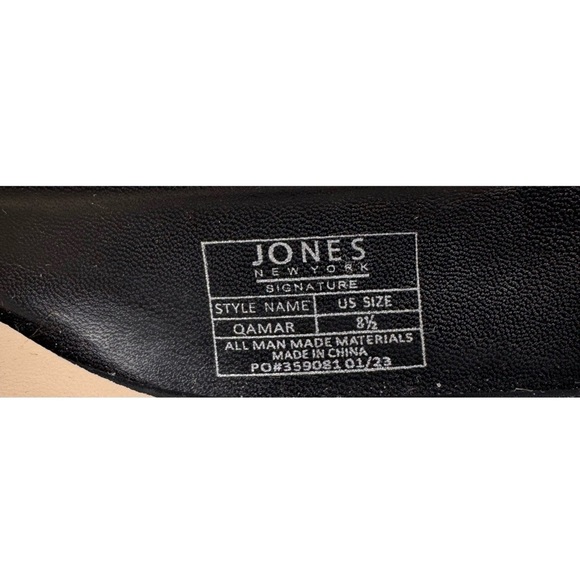 Jones New York Signature “Qamar” Flats, Women's Size 8.5, Black Pointed Toe - Picture 7 of 8